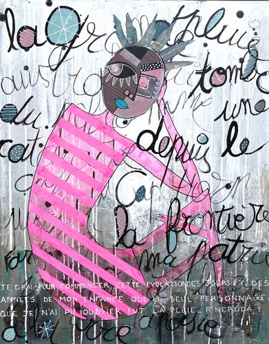 Naître à la Pluie by RogerM, Painting for Sale on Select
