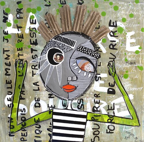 La Force de Sourire by RogerM, Painting for Sale on Select