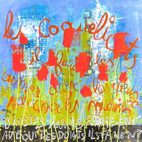 Les Coquelicots by RogerM, Painting for Sale on Select
