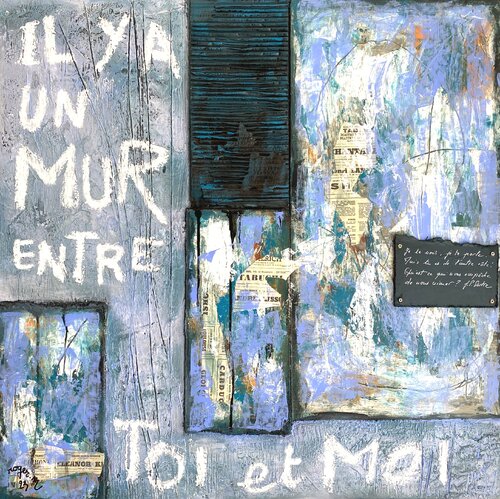 Le Mur entre Toi et Moi by RogerM, Painting for Sale on Select