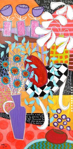 La Poésie des Fleurs by RogerM, Painting for Sale on Select