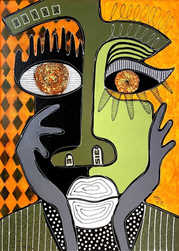 Le Double 7 by RogerM, Painting for Sale on Select
