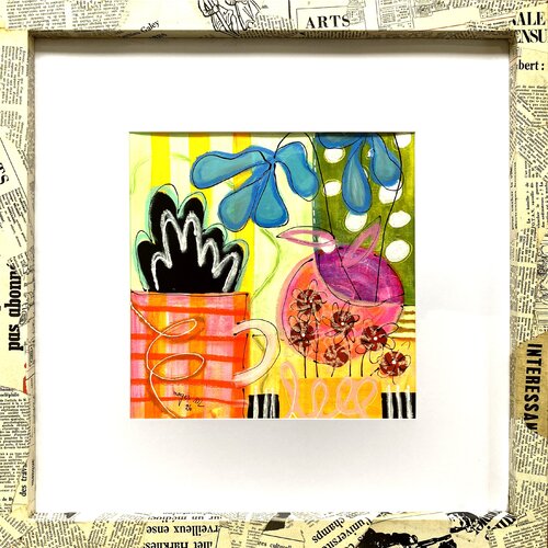 Carré Fleuri by RogerM, Painting for Sale on Select