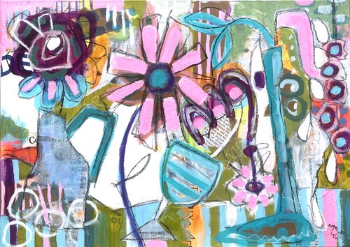 Dimanche, au marché aux Fleurs by RogerM, Painting for Sale on Select