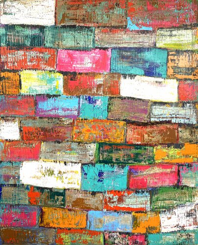 Les Murs de Burano by RogerM, Painting for Sale on Select