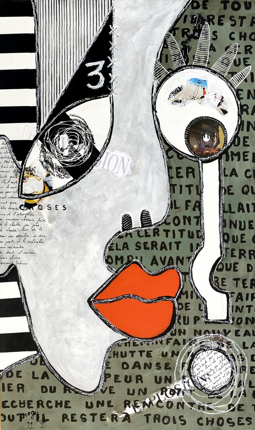 Trois Choses.. RogerM Original painting for sale