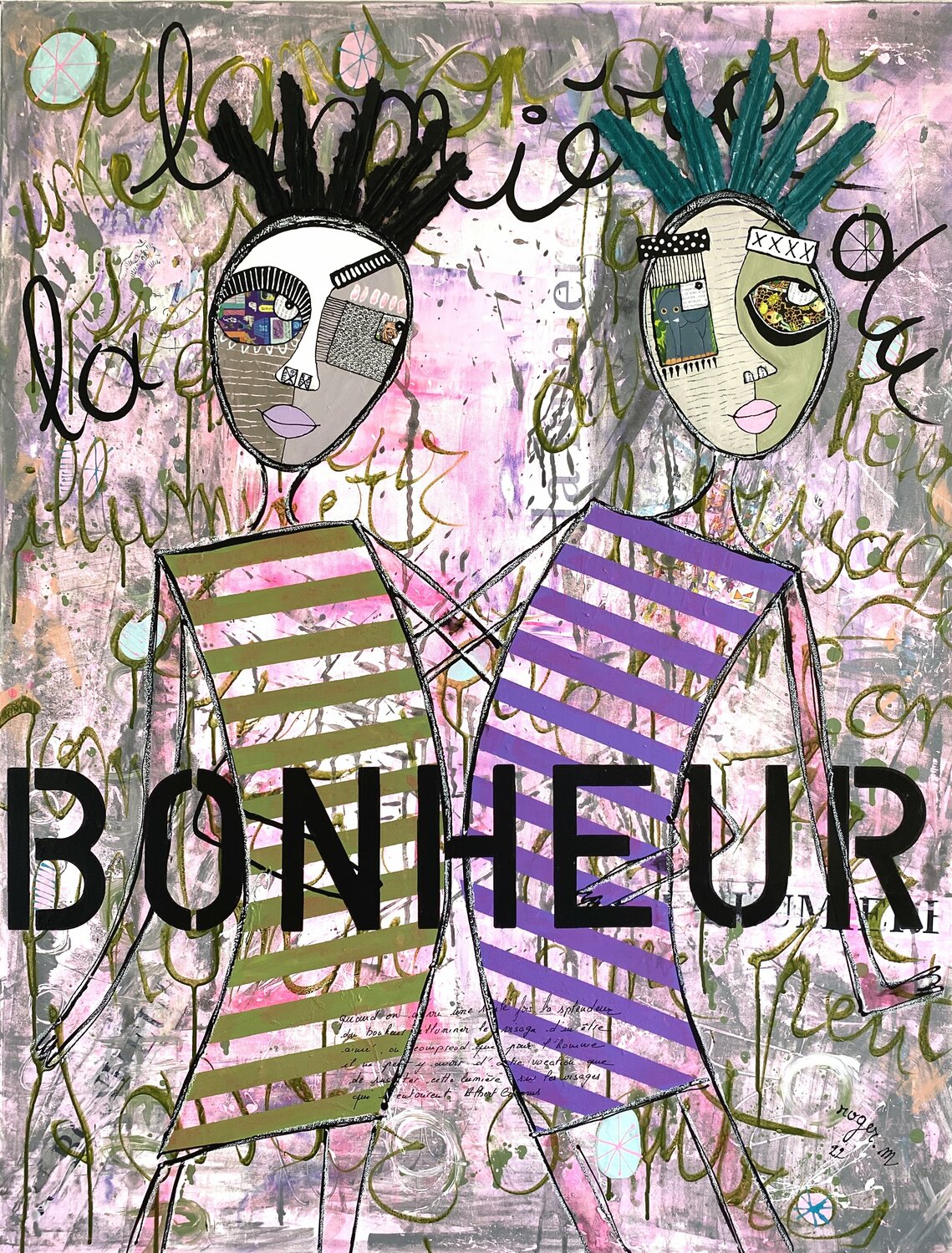 La Lumière du Bonheur RogerM Original painting for sale
