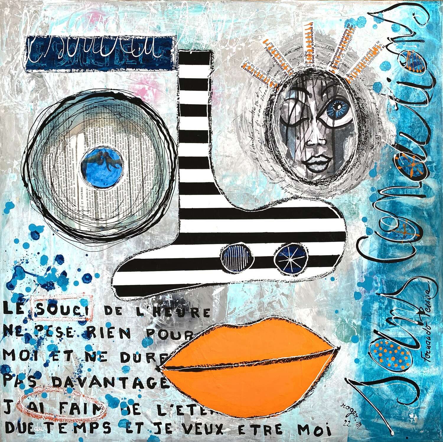 Le Souci de l'Heure RogerM Original painting for sale