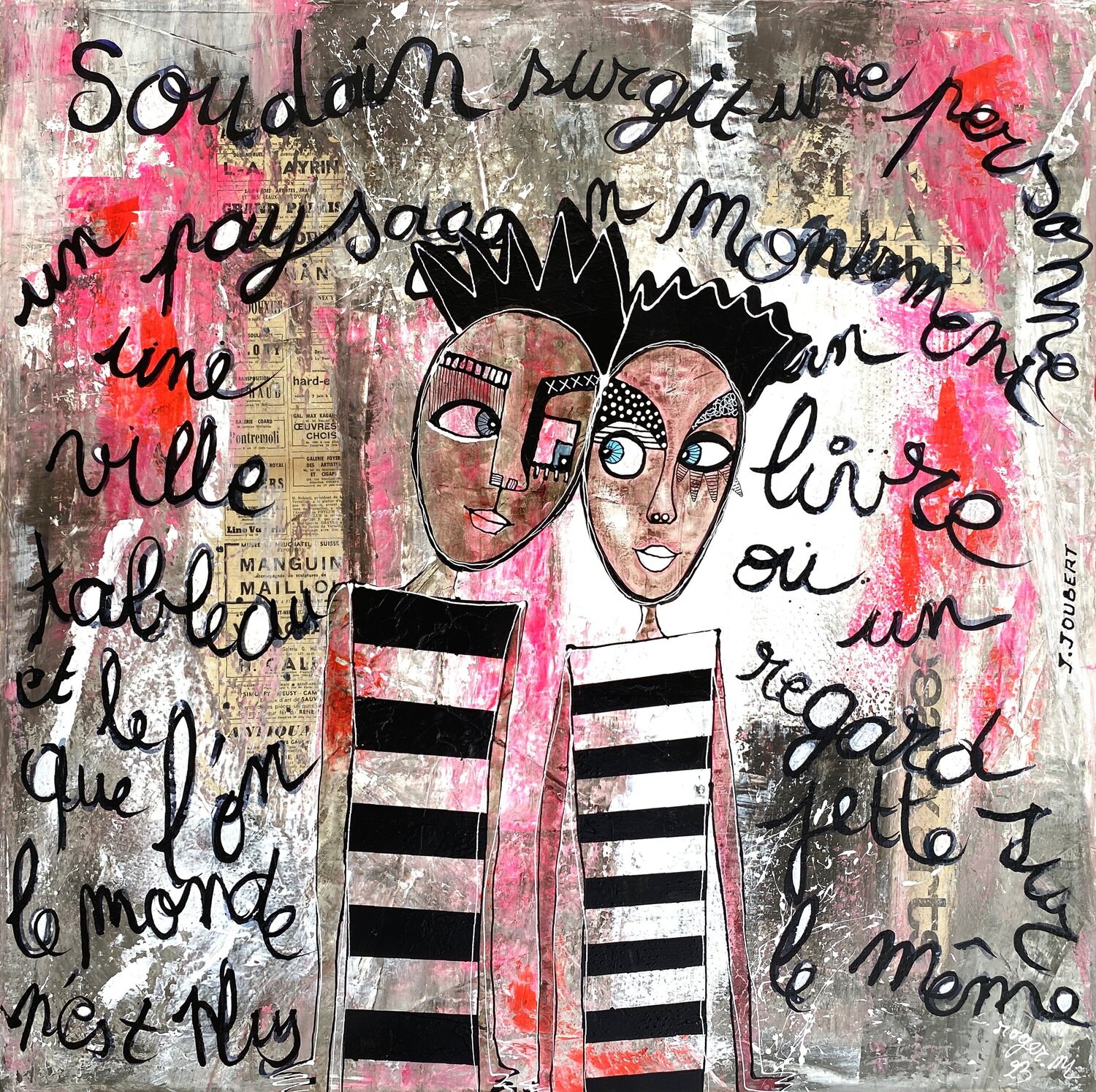 Un Regard sur le Monde RogerM Original painting for sale