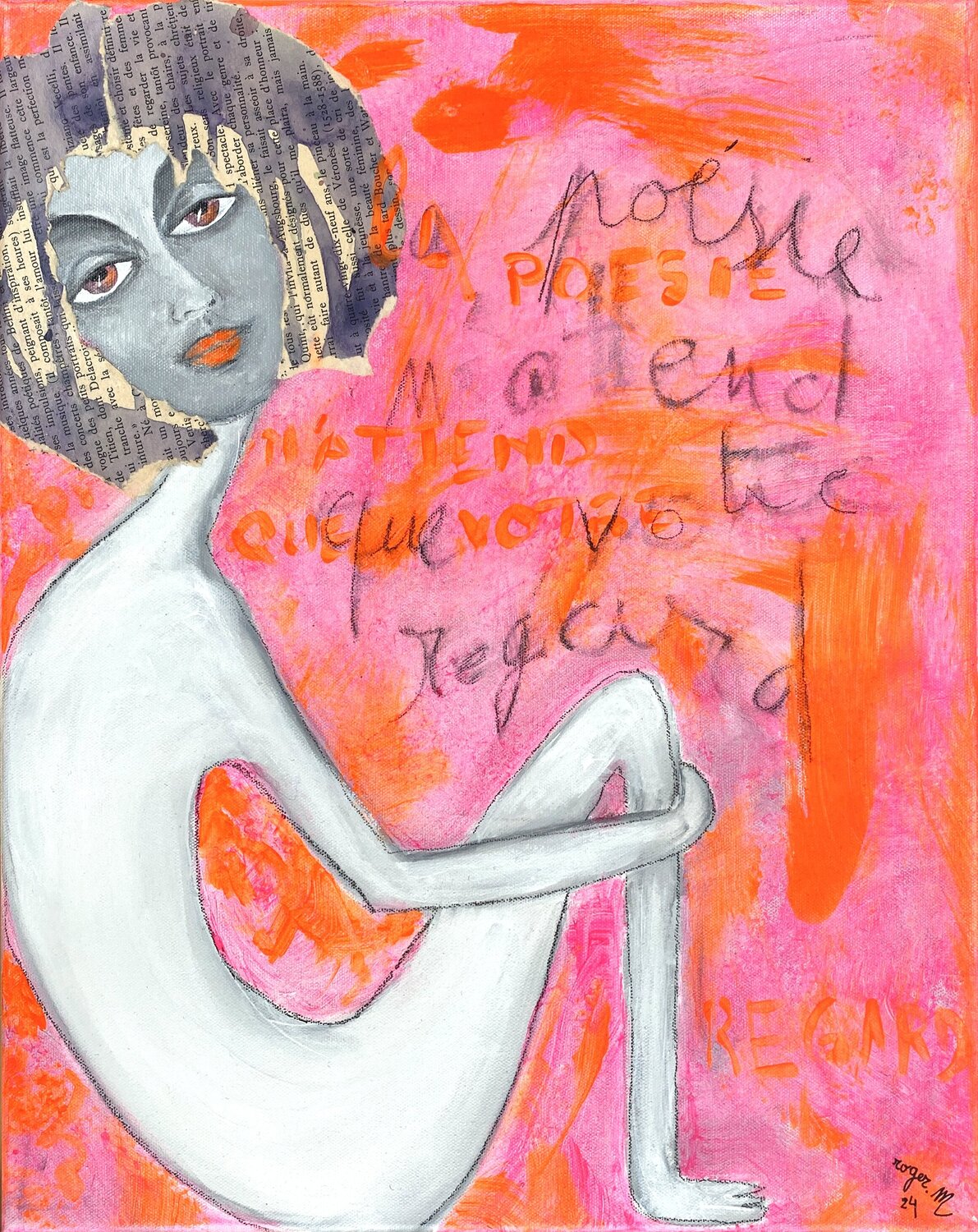 Ma Poésie I RogerM Original painting for sale