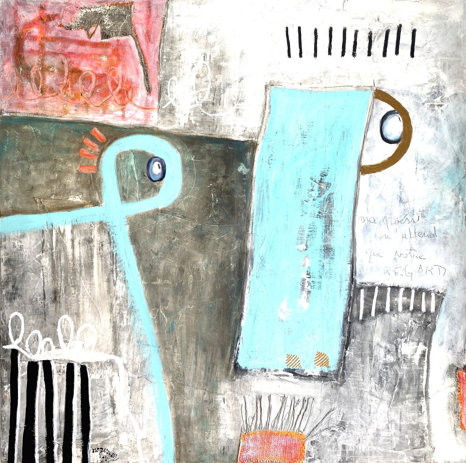 Poésie 5 RogerM Original painting for sale