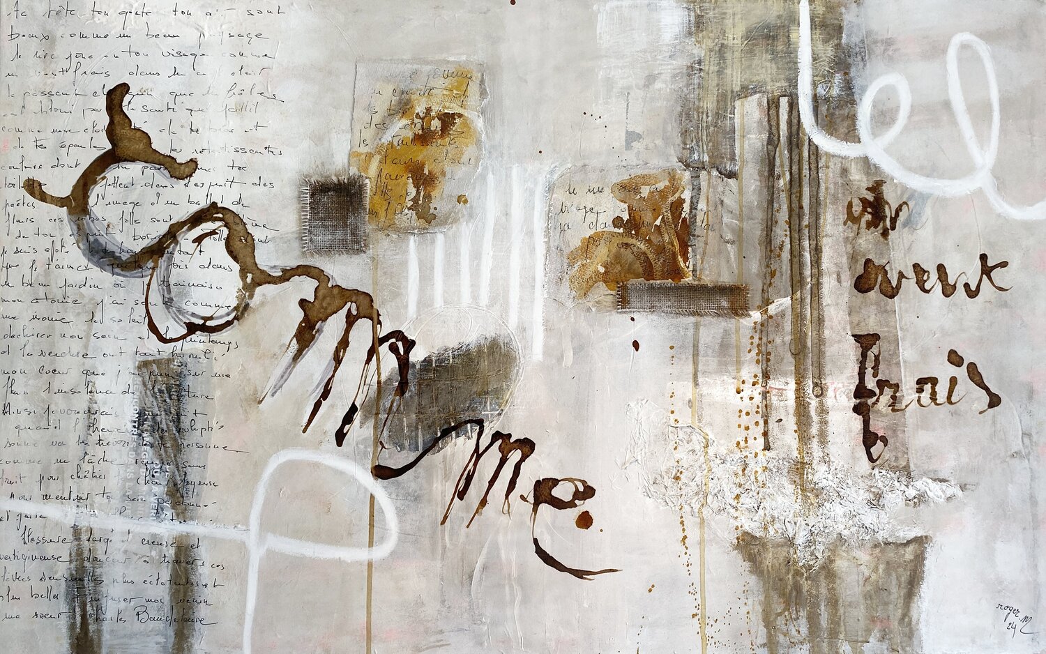 Comme un Vent Frais RogerM Original painting for sale