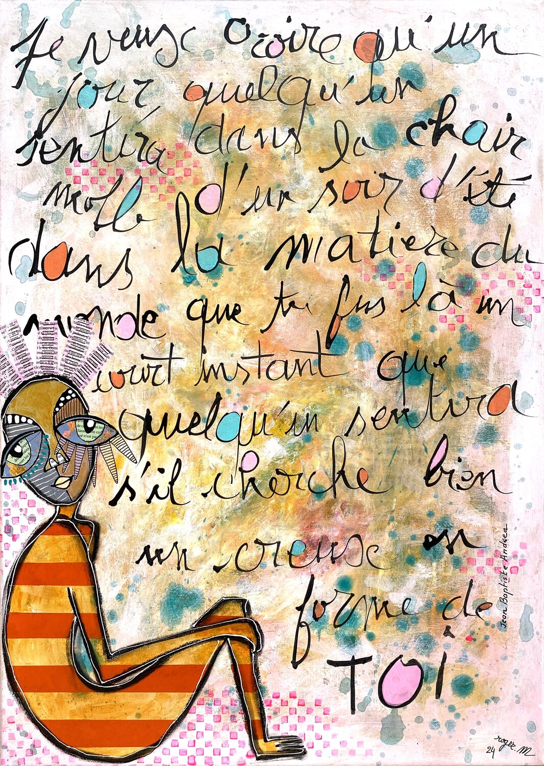 Que tu fus là... RogerM Original painting for sale