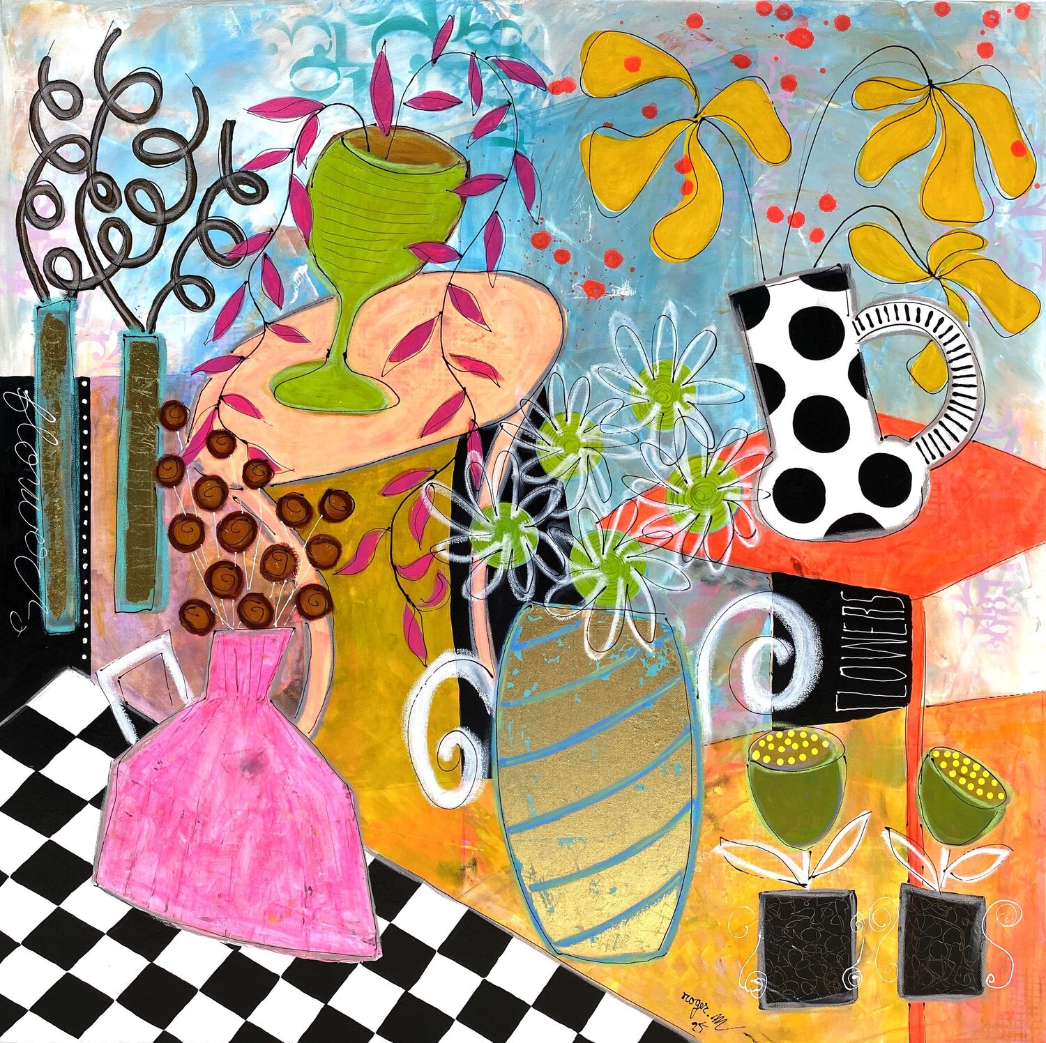 Le Jardin Secret de Camille RogerM Original painting for sale