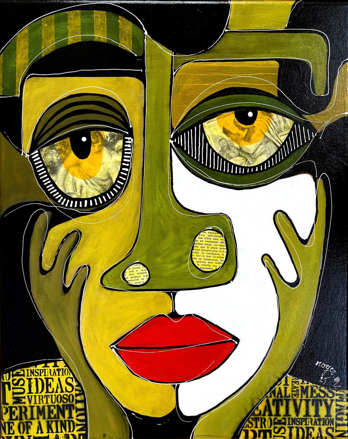 Le Double 6 RogerM Original painting for sale