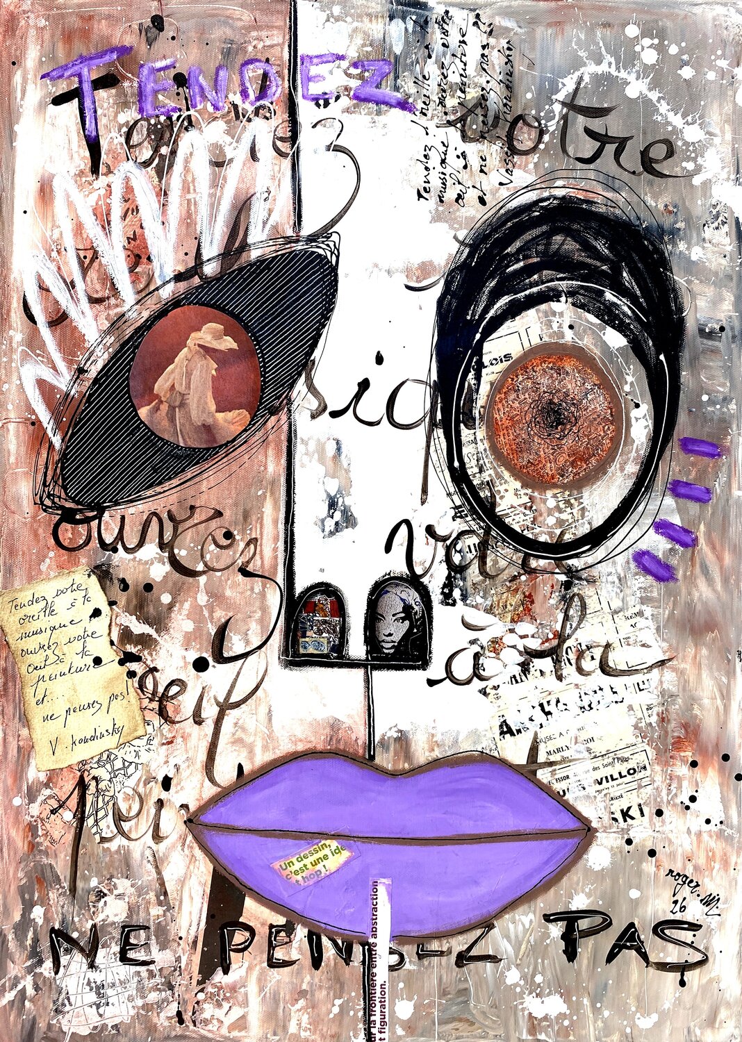 Ouvrir son Oeil ... RogerM Original painting for sale