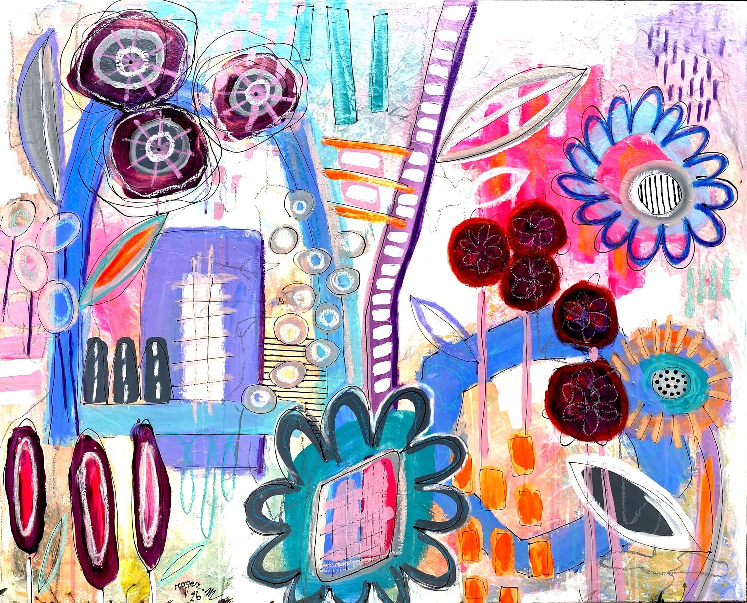 Mémoire d'un Eté RogerM Original painting for sale