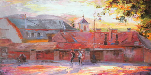 Szentendre by Éva Szakács, Painting for Sale on Select