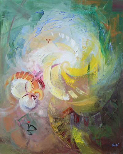 Dimensions I. by Éva Szakács, Painting for Sale on Select