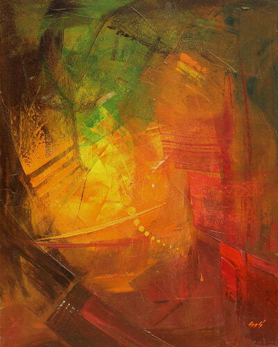 Dimensions II. by Éva Szakács, Painting for Sale on Select