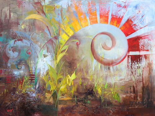 Fulfilment by Éva Szakács, Painting for Sale on Select