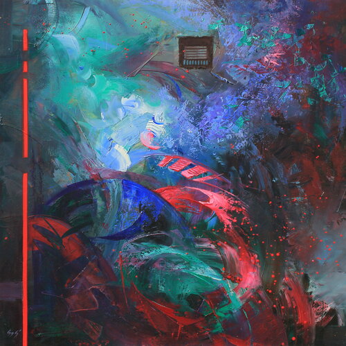 Deep in dreams by Éva Szakács, Painting for Sale on Select