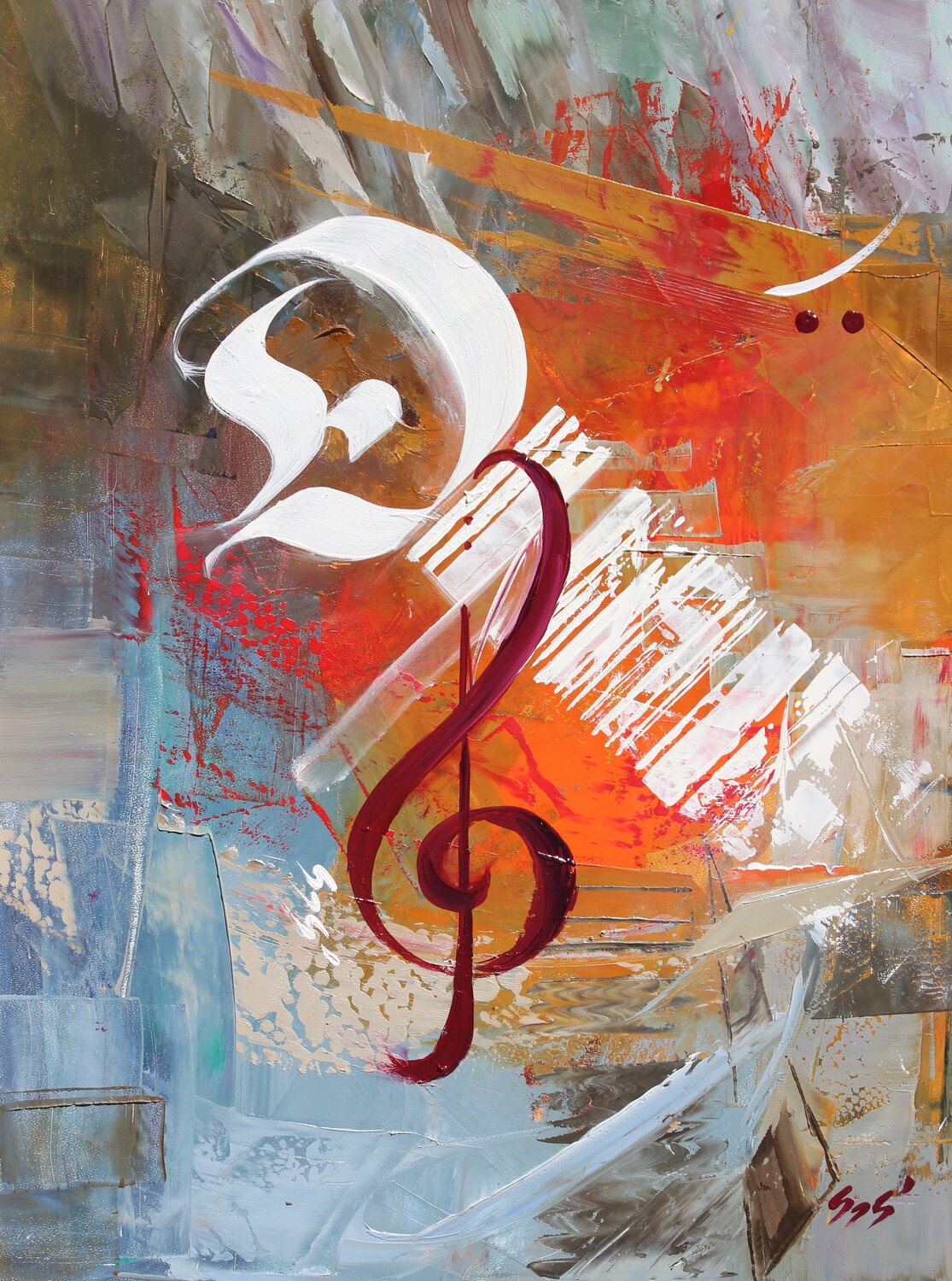 Signs Éva Szakács Original painting for sale