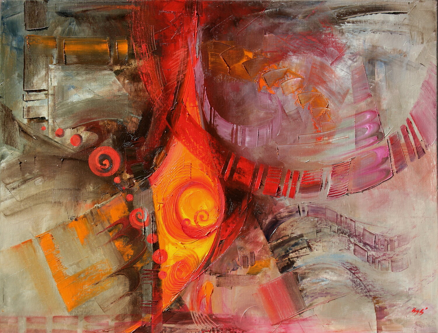 Pulsation Éva Szakács Original painting for sale