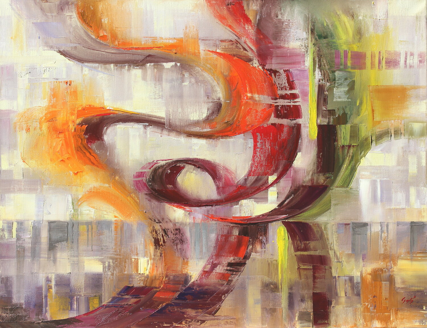 Kizomba Éva Szakács Original painting for sale