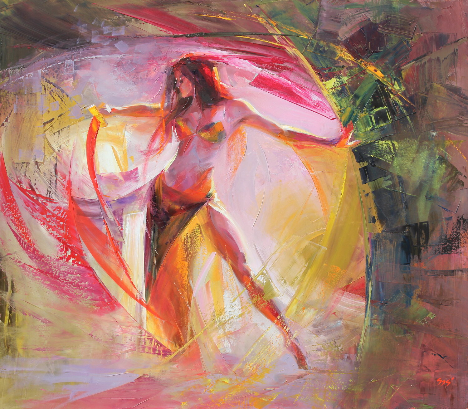 Here I am! Éva Szakács Original painting for sale