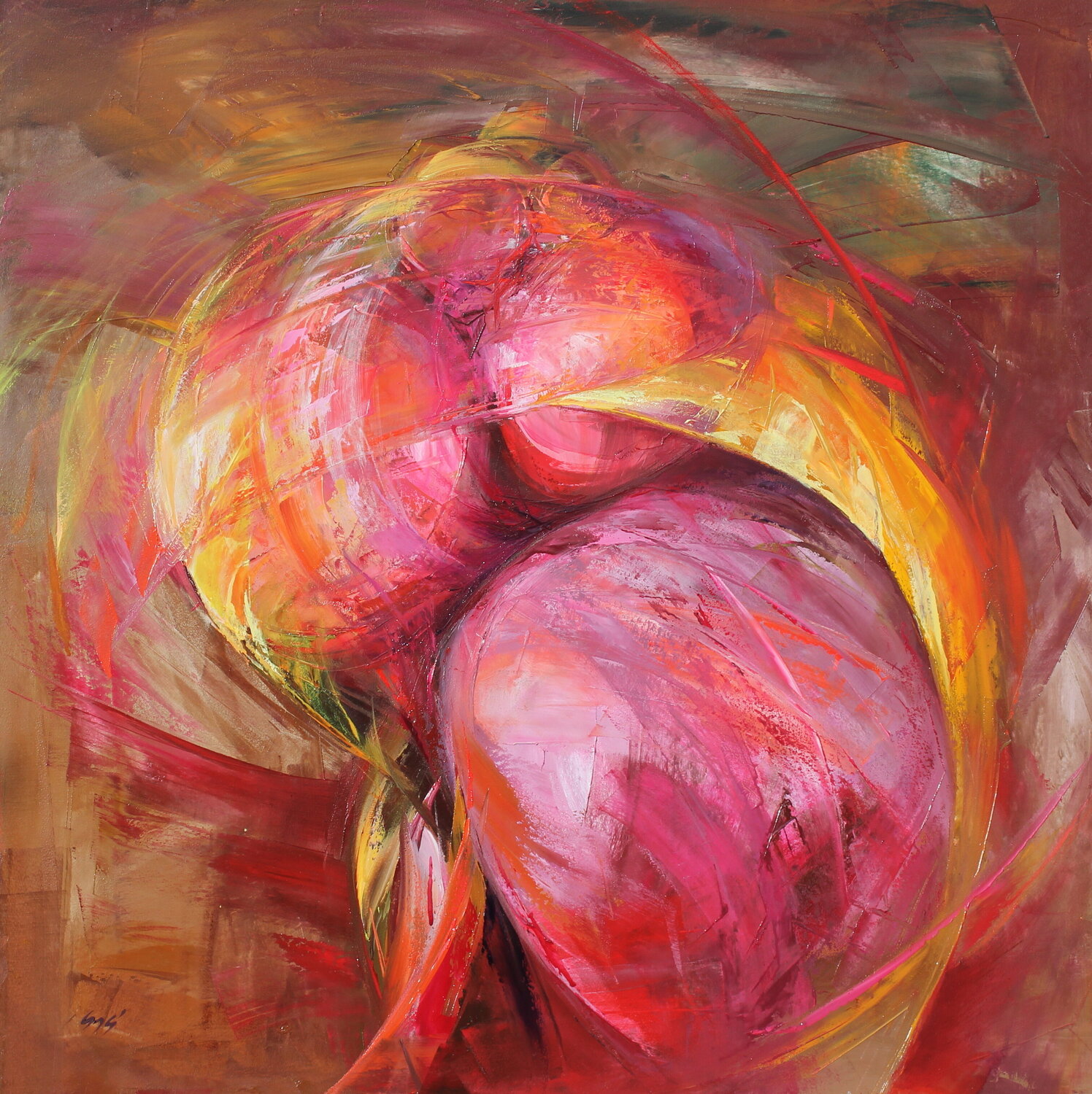 Fibonacci's Game Éva Szakács Original painting for sale