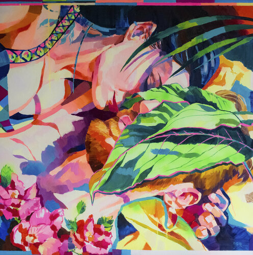Lovers by Joanna Pilarczyk, Painting for Sale on Select