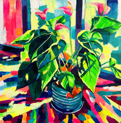 Lilies by Joanna Pilarczyk, Painting for Sale on Select