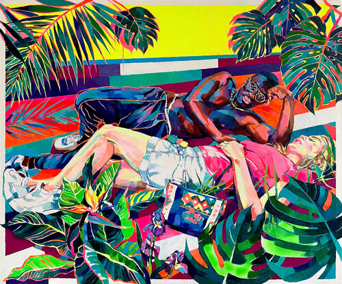 Sunday in the Park by Joanna Pilarczyk, Painting for Sale on Select
