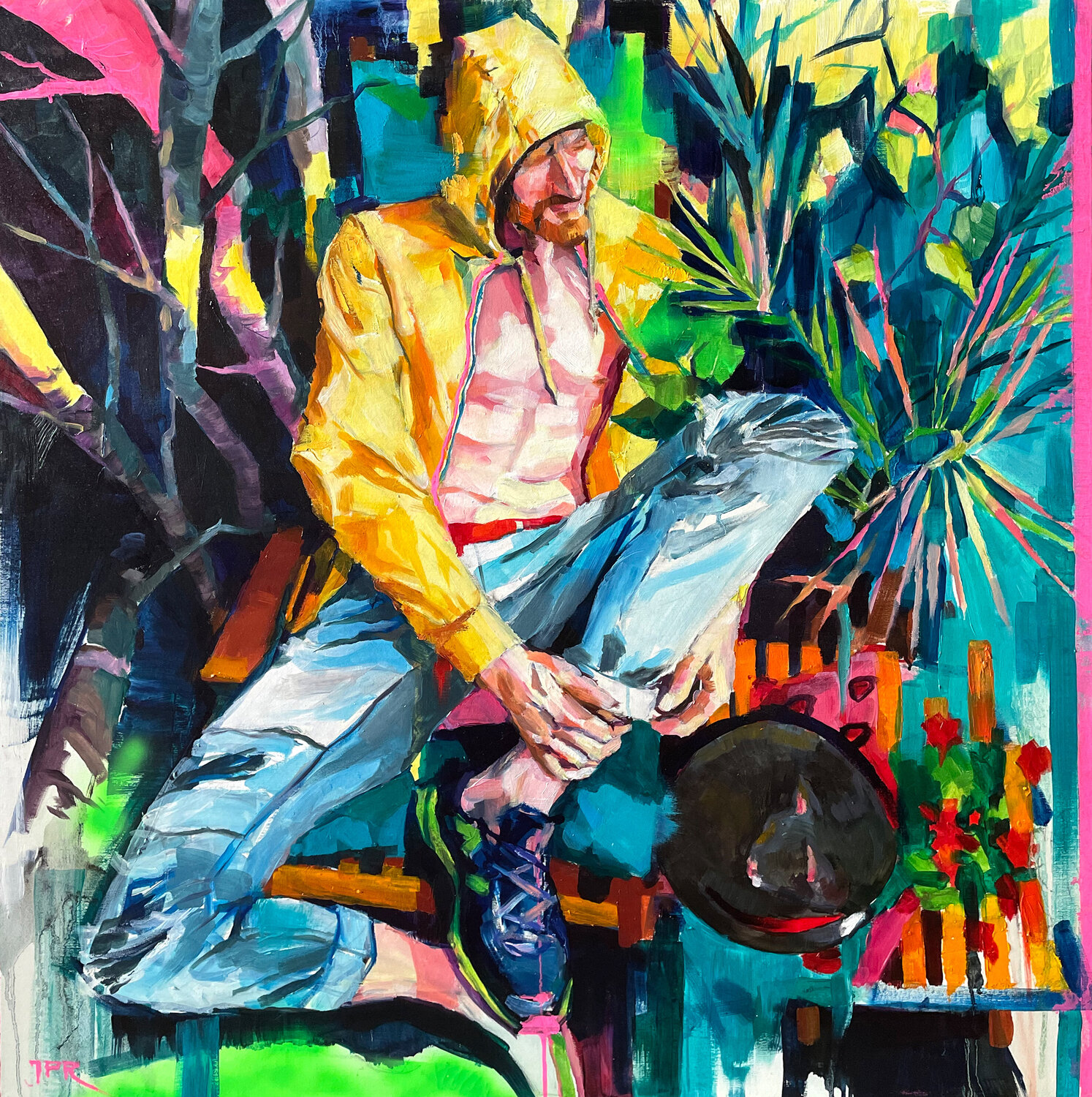 In Yellow Joanna Pilarczyk Original painting for sale
