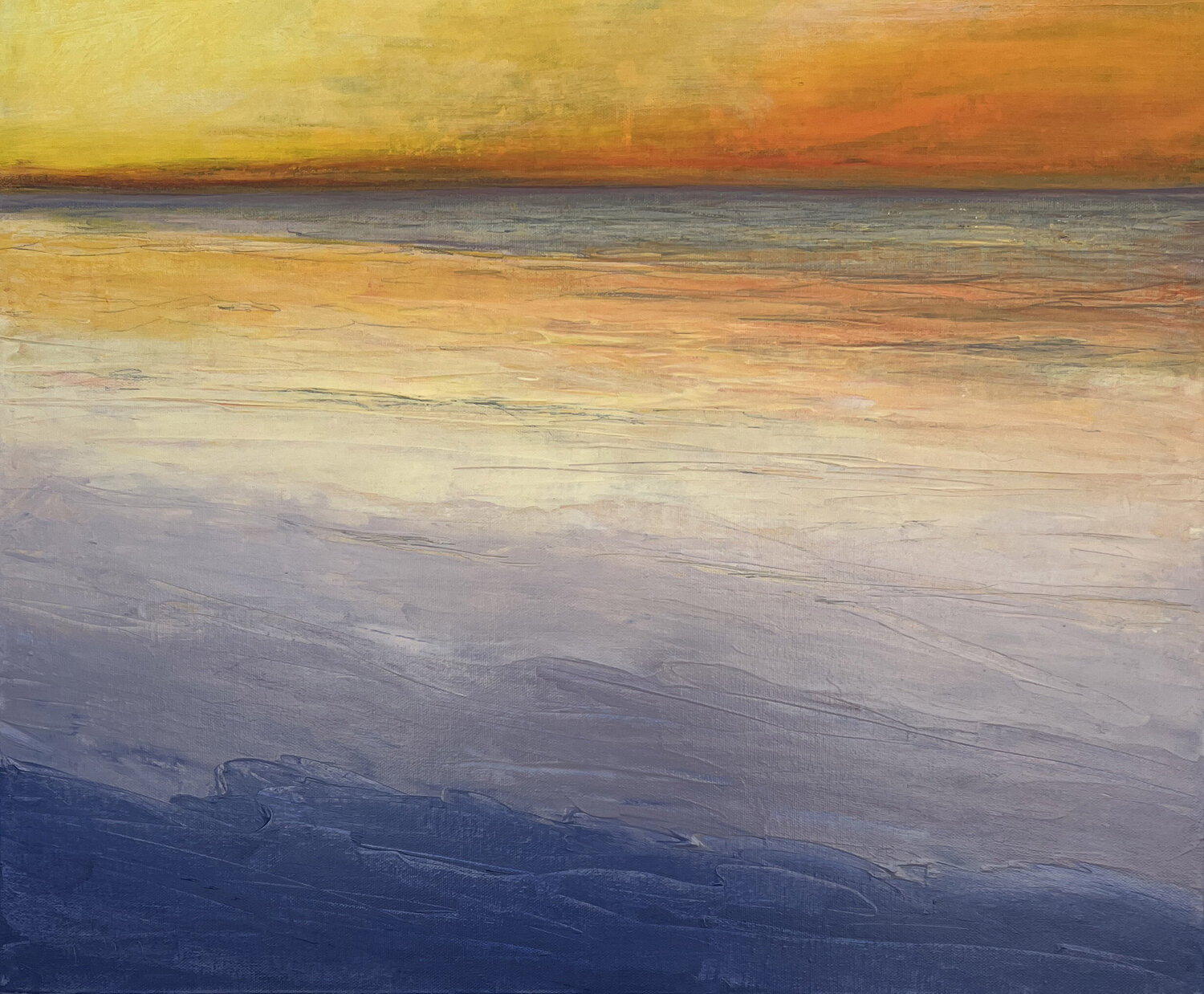 northern sunset Hasso Heybrock Original painting for sale