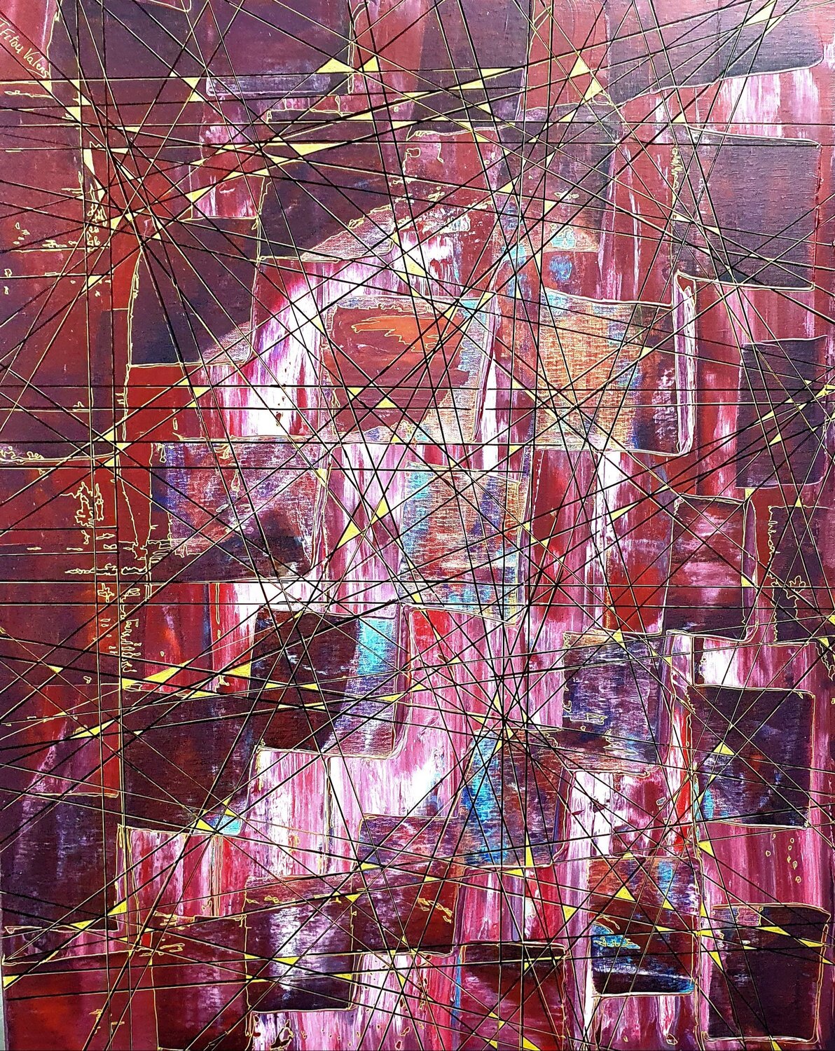 Festival jeanine FITOU VALENS Original painting for sale