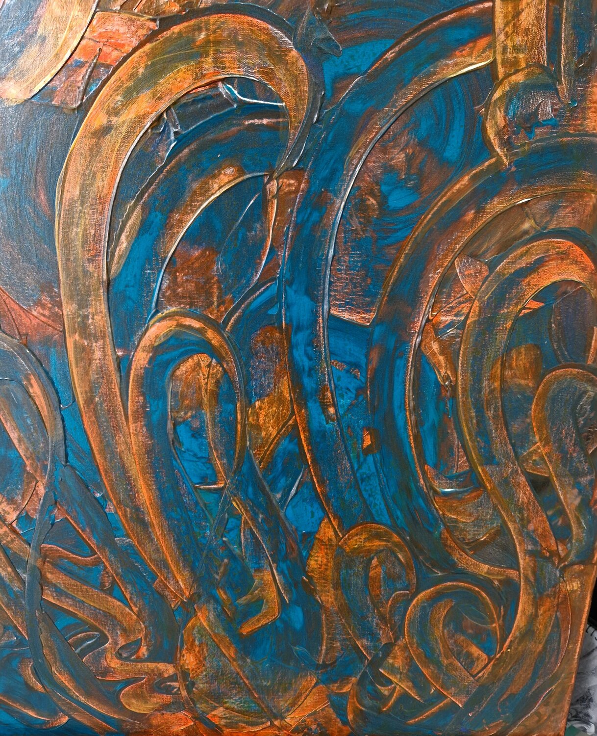 REFLETS D'AUTOMNE jeanine FITOU VALENS Original painting for sale