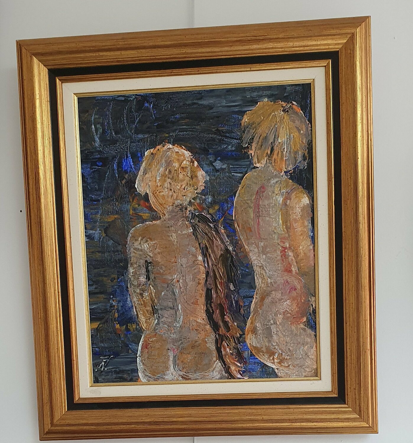 Baigneuses jeanine FITOU VALENS Original painting for sale