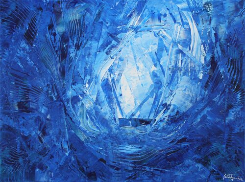 Sonne im Unterwassercanyon V by Andreas Garbe, Painting for Sale on Select