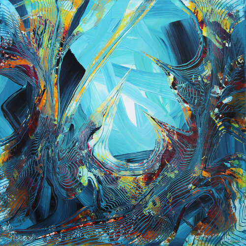 The Battle II by Andreas Garbe, Painting for Sale on Select