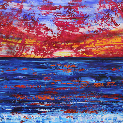 Australia: Eastcoast Sunset II by Andreas Garbe, Painting for Sale on Select