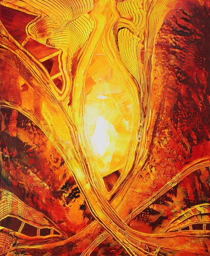 Revival of old Structures VII by Andreas Garbe, Painting for Sale on Select