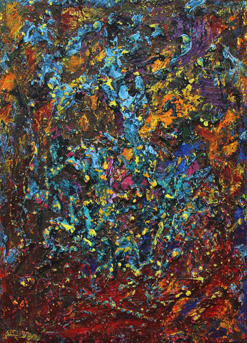 Space Exploration IV by Andreas Garbe, Painting for Sale on Select