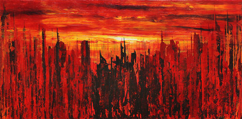 Abendlicher Dunst I by Andreas Garbe, Painting for Sale on Select