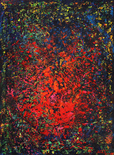 Nocturna - Rose de Nuit I by Andreas Garbe, Painting for Sale on Select