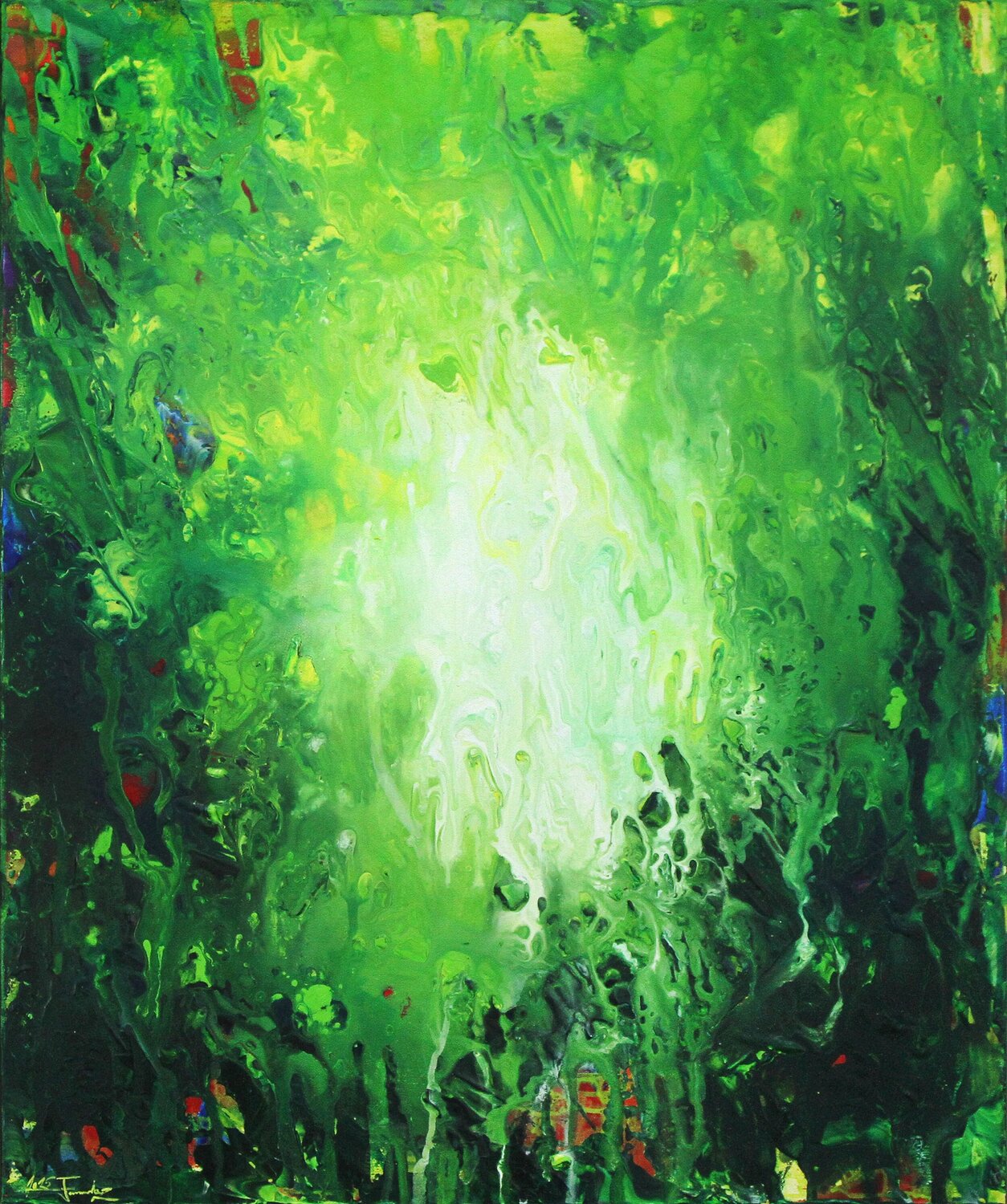 Belum Rainforest IV Andreas Garbe Original painting for sale