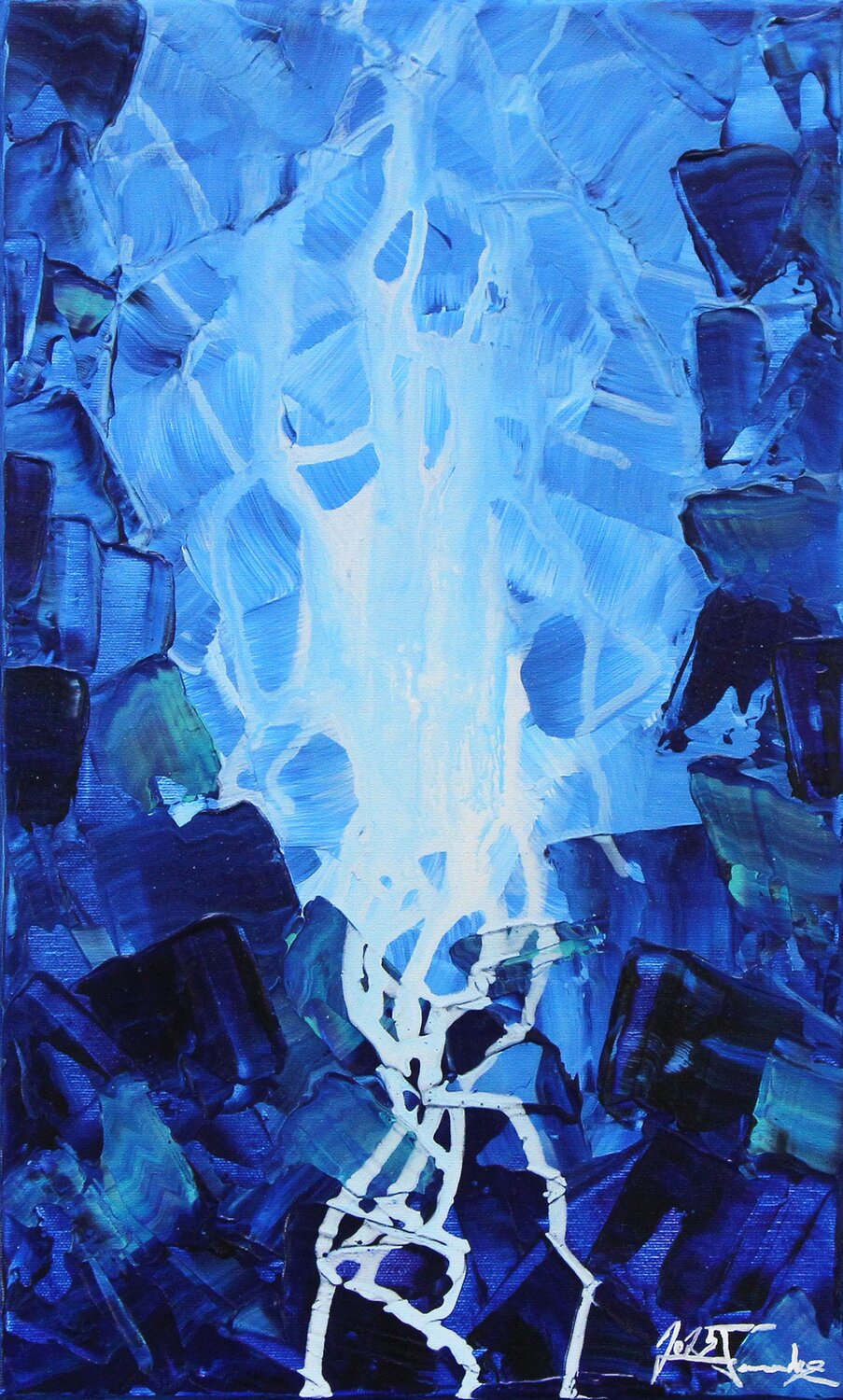 Winterfaszination III Andreas Garbe Original painting for sale