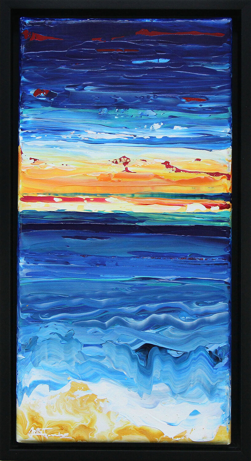 Australian Sunset III Andreas Garbe Original painting for sale