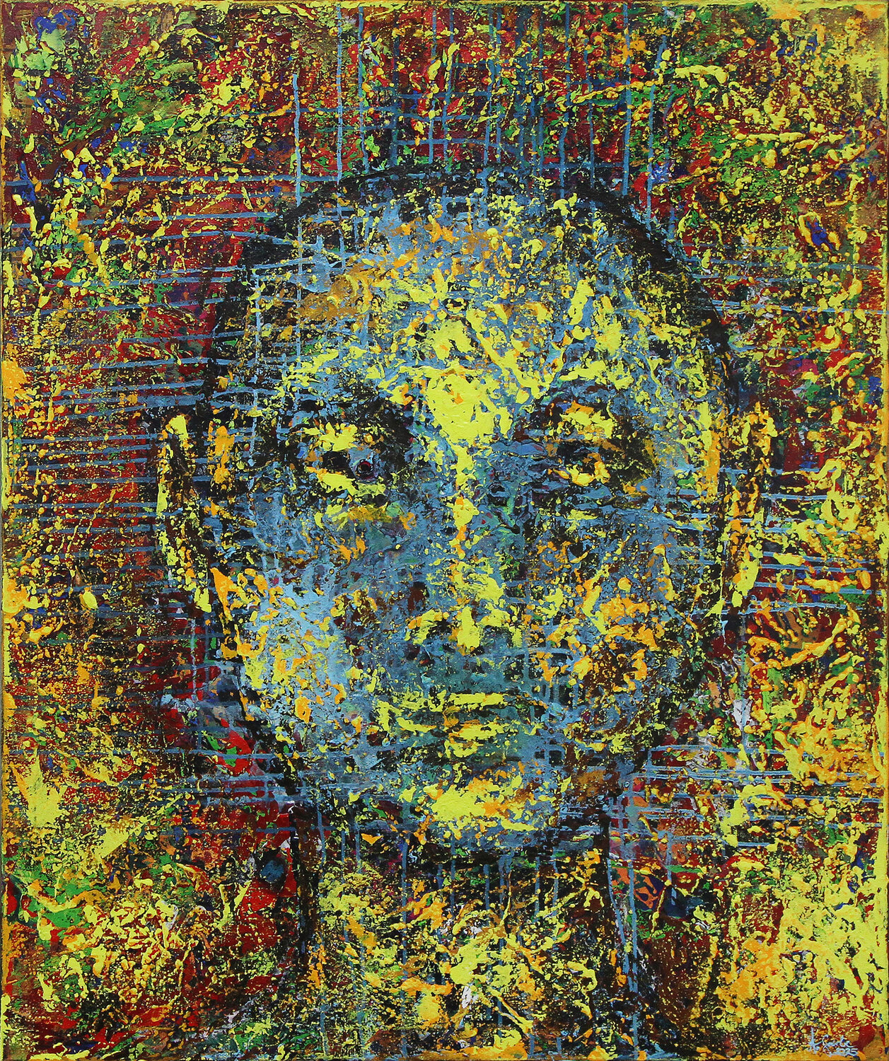 Welcome to the future: Homunculus I Andreas Garbe Original painting for sale